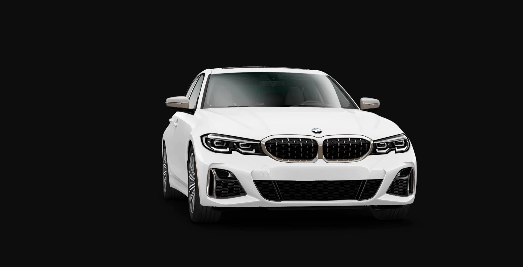 2020 BMW M340i Sedan Front Exterior White Picture 2020 BMW M340i Sedan Front Exterior White Picture